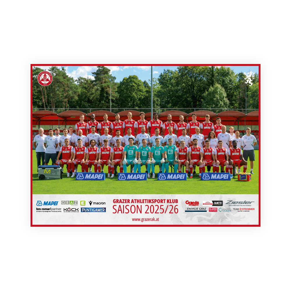Offizielles Mannschaftsposter 2025/26