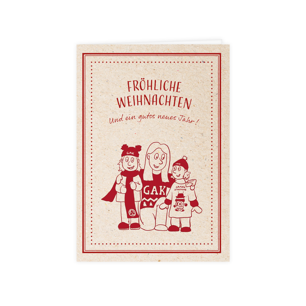 Weihnachtskarte "Familie"