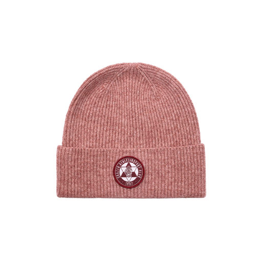 Wollhaube "Logo" altrosa